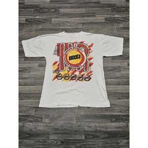 Vintage 90's Houston Rockets NBA Finals White T-Shirt Size XL Magic Johnson